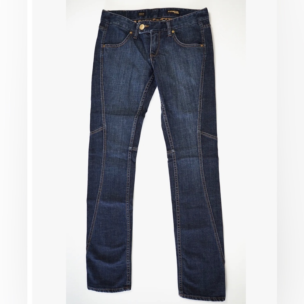 Express Y2K Stella Skinny Leg Blue Jeans Size 4